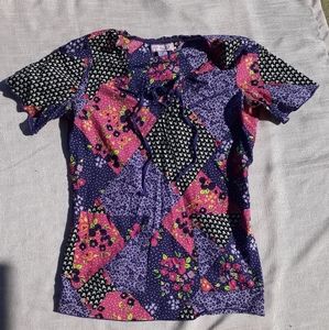 Koi scrub top